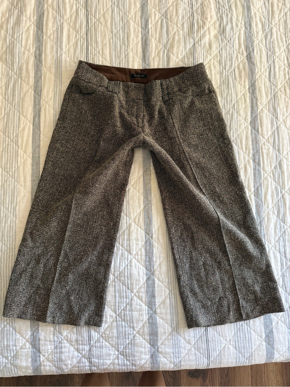 Women’s Y2K Twenty One Low-Rise Herringbone Capris